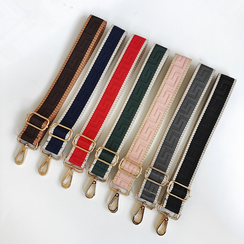 Canvas Solid Color Bag Strap display picture 1