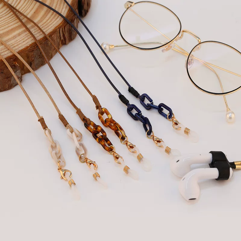 Protective protection buckle, medical mask, fashionable accessory, simple glasses, European style, Japanese and Korean, (Cross-border trading)