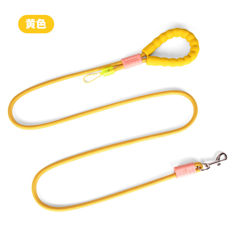 Uno para dos a prueba de explosiones, cuerda para pasear al perro de dos cabezas, cuerda p, cuerda redonda de nailon de color, cuerda para pasear al perro al aire libre, cuerda para pasear al perro