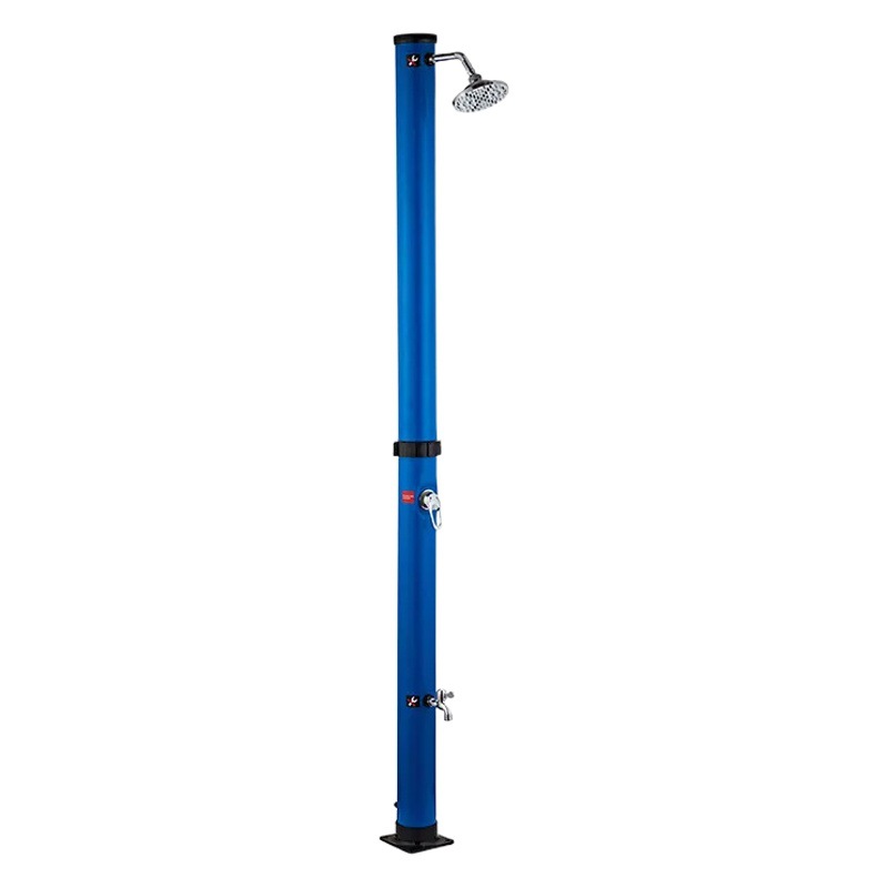 20L columna de ducha solar rojo azul plata negro al aire libre playa surf ducha redonda de calentamiento rápido columna de Ducha