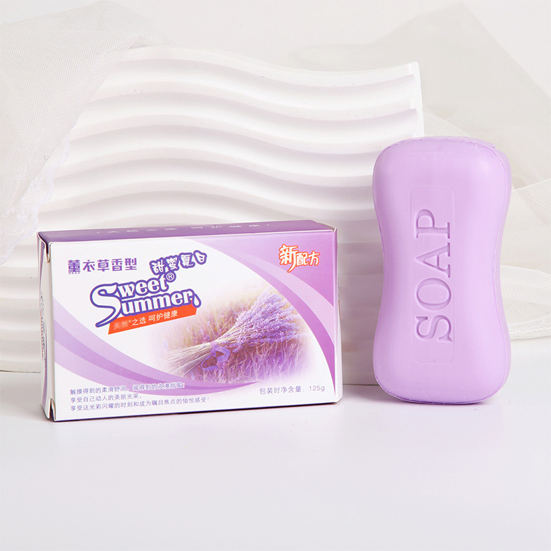 125g household soap body cleaning hand washing soap lavender lemon rose fragrance daily soap