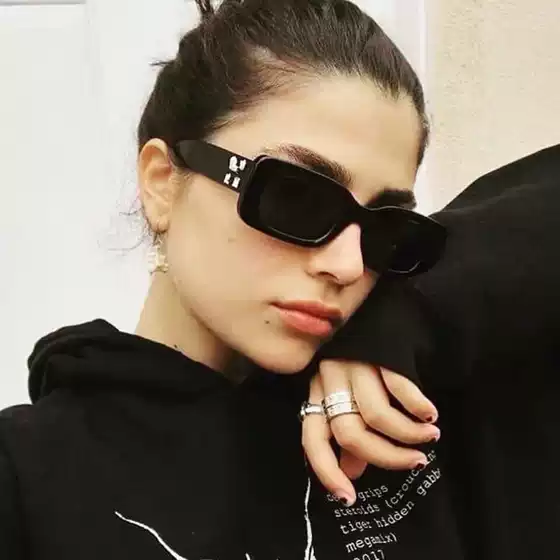 Kedun Cross-Border Small Frame Sunglasses 2021 New Style Ins Personality Sunglasses Fashionable Trendy Sunglasses Kendall Jenner Beaver