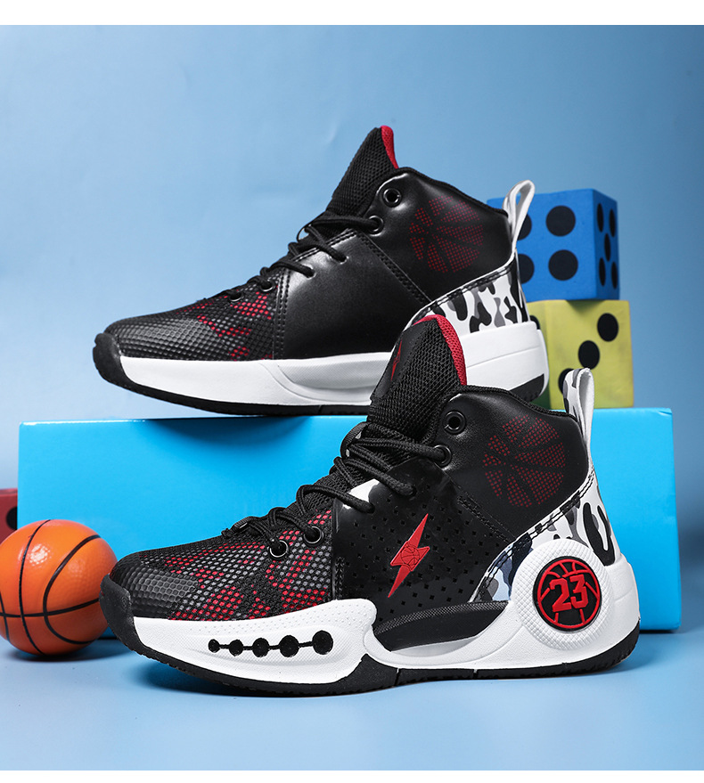 Basketball shoes men's blitz 8 sports children's summer breathable shock-absorbing wear-resistant big children's actual combat shoes_voghion.com