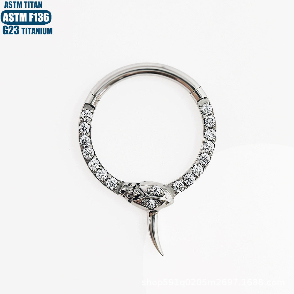 Labret piercing jewelry detail image