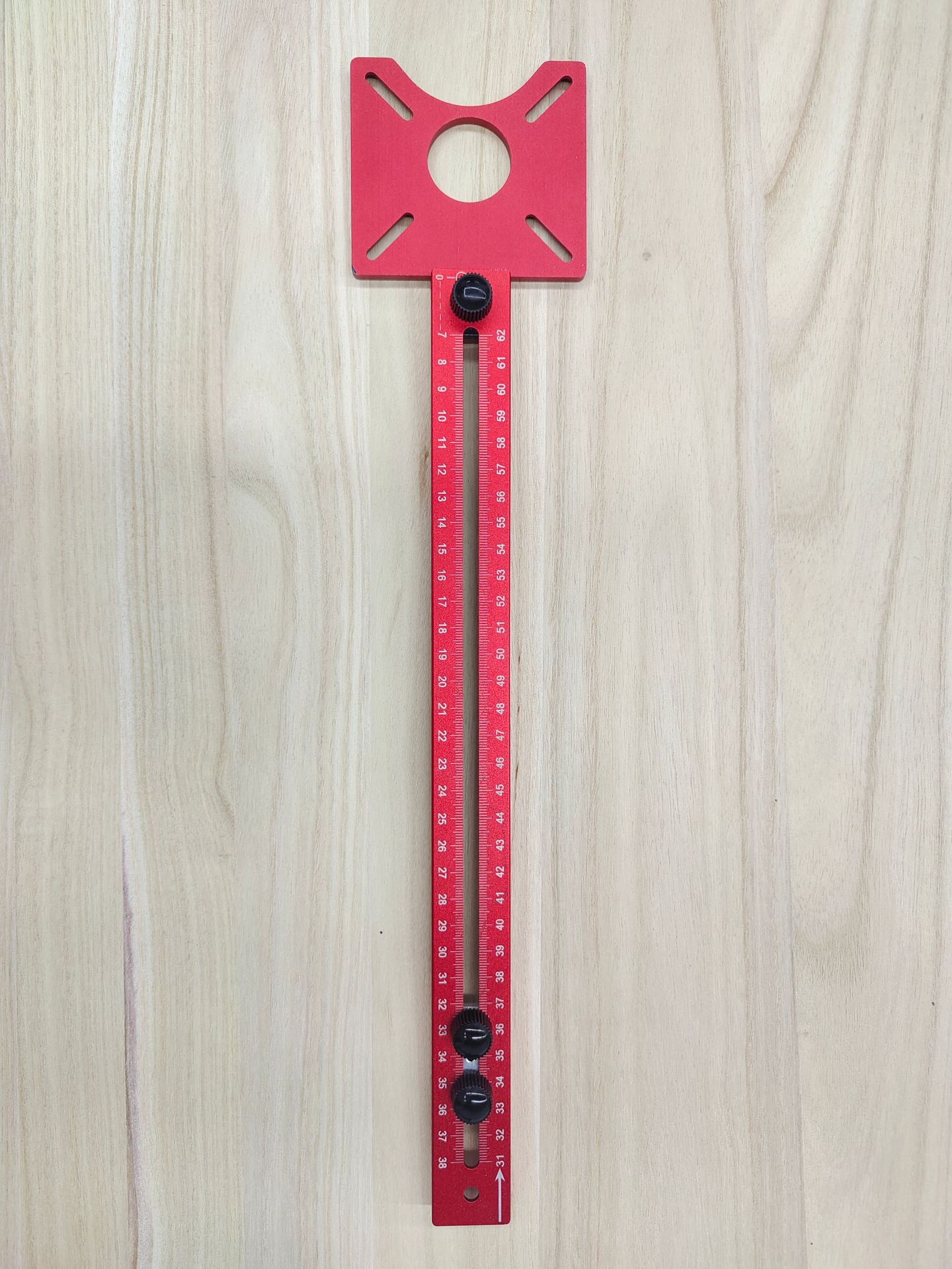 corte de borde de madera de perfil de aluminio transfronterizo fresador redondo fresador redondo posicionamiento de regla con orificio redondo ranura posicionador ajustable