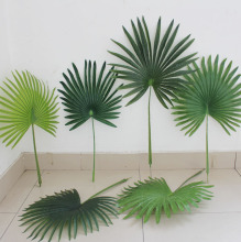 仿真扇葵叶子北欧装饰仿真绿植棕树叶 蒲扇叶 仿真扇葵叶装饰叶子