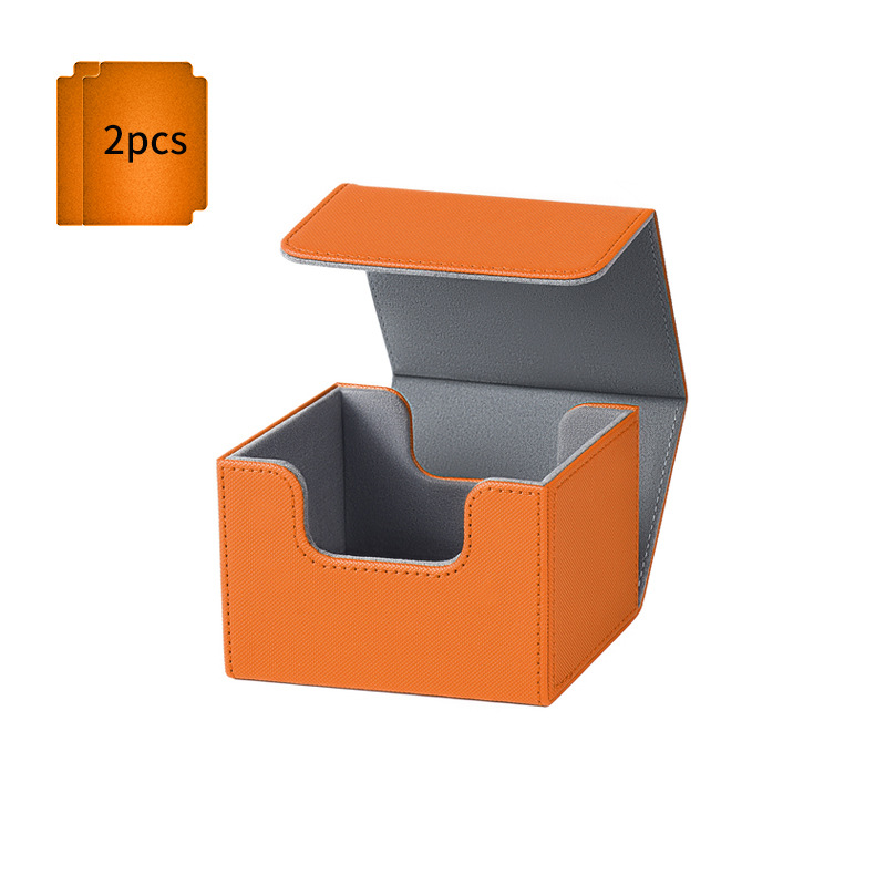 측면 삽입 상자 100+ 주황색(주황색 스페이서 2개와 함께 제공)