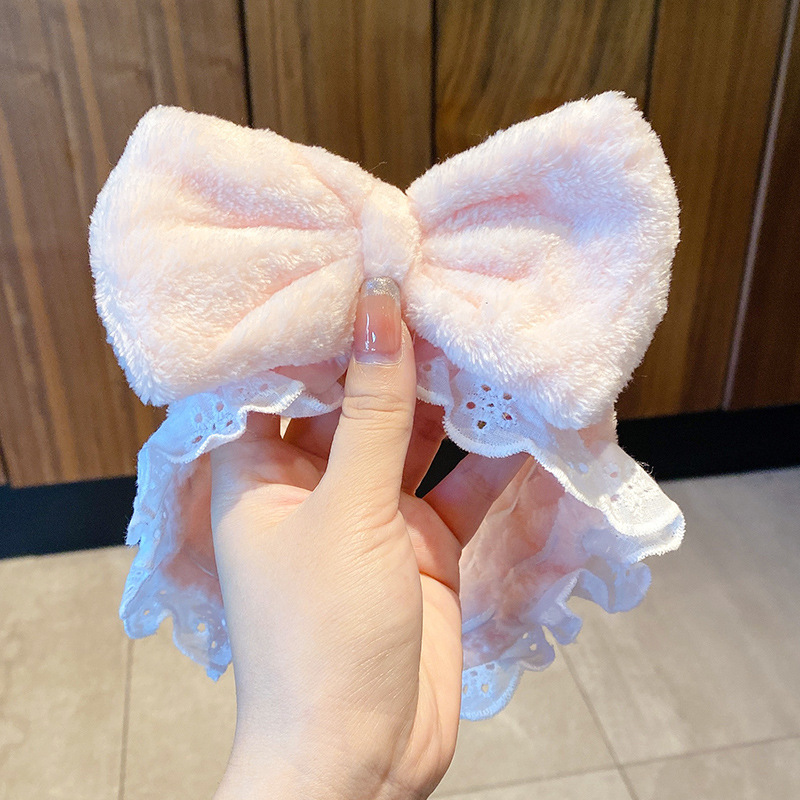 Cute pelúcia lavado facial correa de cabello para mujeres 2025 nuevo tipo de máscara especial para el cabello de maquillaje atar cabello correa de cabello