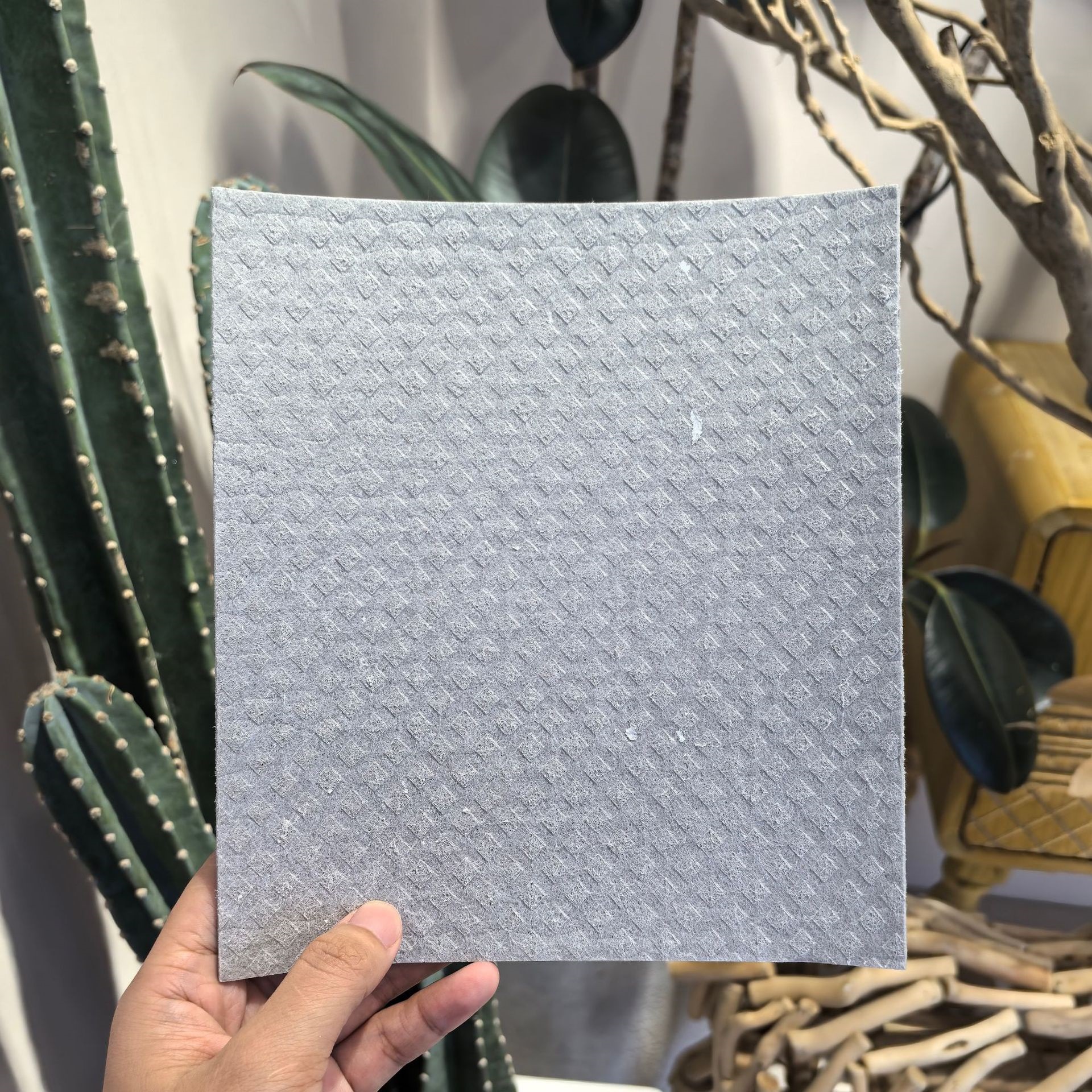 Alemán toallitas de limpieza de cocina de algodón pulpa de madera toallitas de lavado de platos absorción de agua sin contaminación de aceite esponja de algodón pulpa de madera lavado de platos