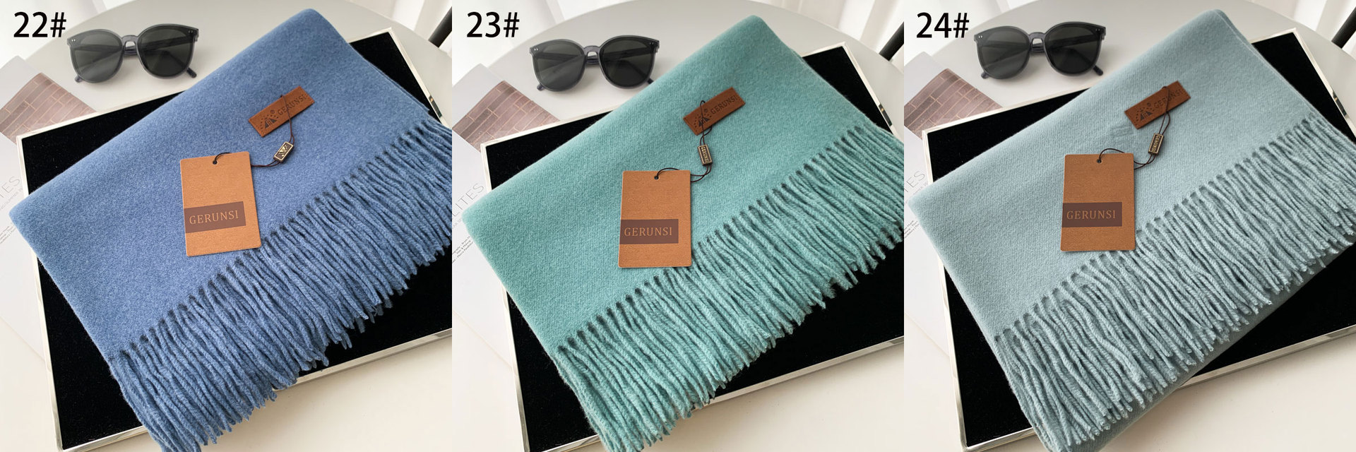 Women's Basic Solid Color Imitation Cashmere Tassel Scarf display picture 4