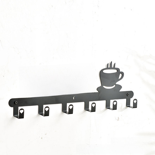 Thickened Kitchen Hook Magic No-Nail Wall Mounted Multi-Function Spice Rack Coffee Multi-Layer Hook Shelf