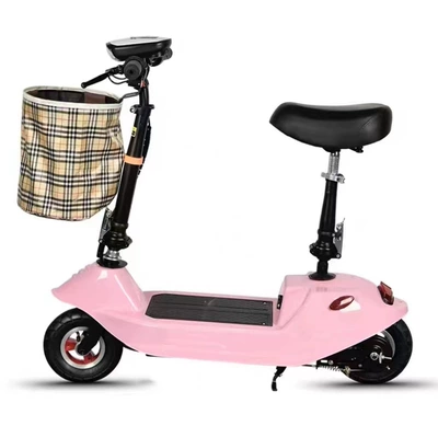 to Work and Campus — Qatlanan elektrik skuterlər - pink-24v12a-battery-20-25km-brushed-motor