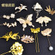 Diandian DIY handmade hairpin brooch hairpin material package jewelry bottom embryo embryo butterfly shell fragments material match