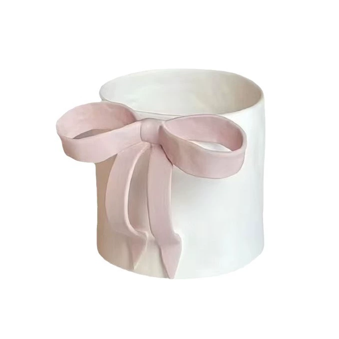 High-value bow ins ceramic mug niche design creative ceramic cup simple water cup office