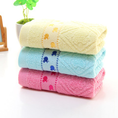 Cotton Towel Gift Face Towel with LOGO for Advertising and Hospitality, Thick Protective Towel