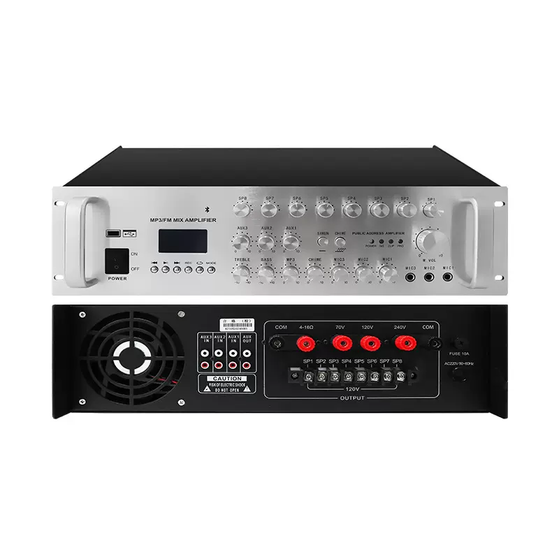 HUSB-800WD定压功放公共广播吸顶音柱大功率定压功放机扩音带功放