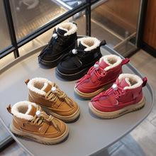 冬季新款儿童鞋防滑加绒棉鞋女童保暖雪地靴小童大棉学步鞋儿童鞋