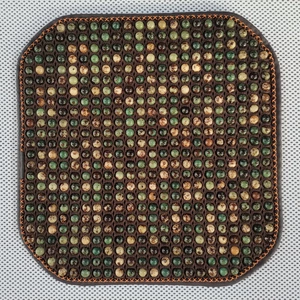 Yay Bodhi kvadrat mat, təbii Bodhi nəfəs alan, sürüşməyən taxta muncuq mat