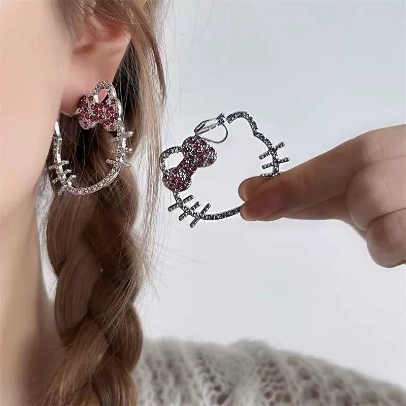 Серебряные модные ретро серьги, аксессуар в виде мультфильма, украшение из diamonds