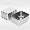 Stainless steel rectangle Square Box Seasoning cylinder Flavoring Flat bottom one Forming rectangle Box