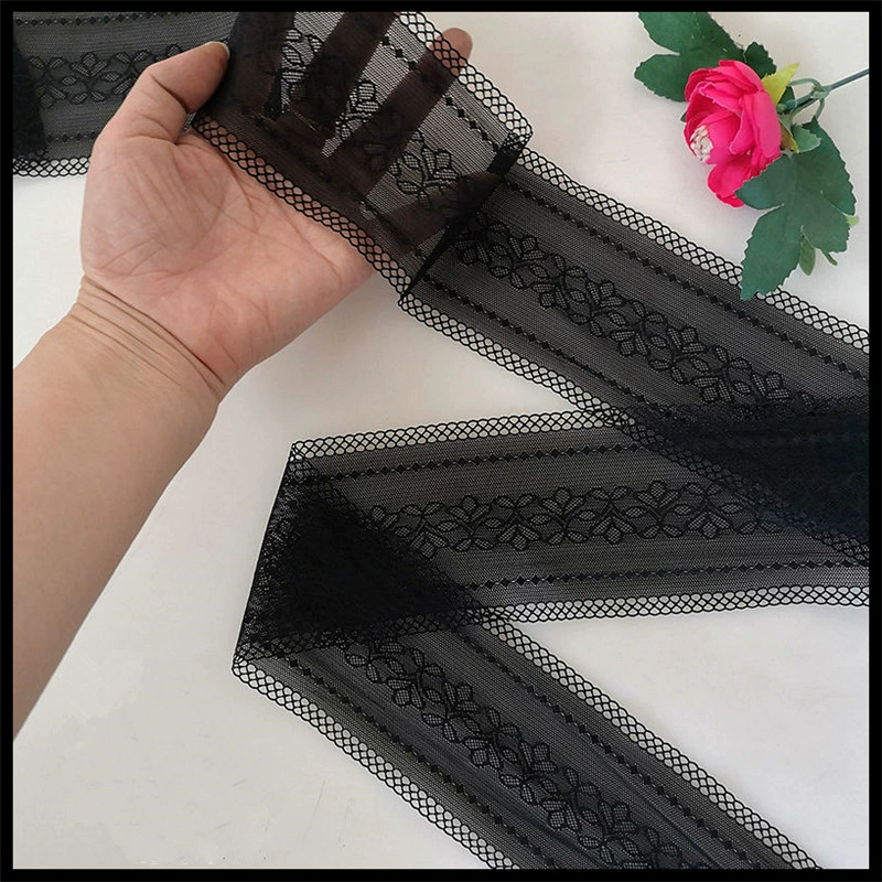 Разнообразие элегантного эластичного кружева с боковыми краями, расширенные и удлиненные аксессуары для одежды ручной работы, ткани и ткани.