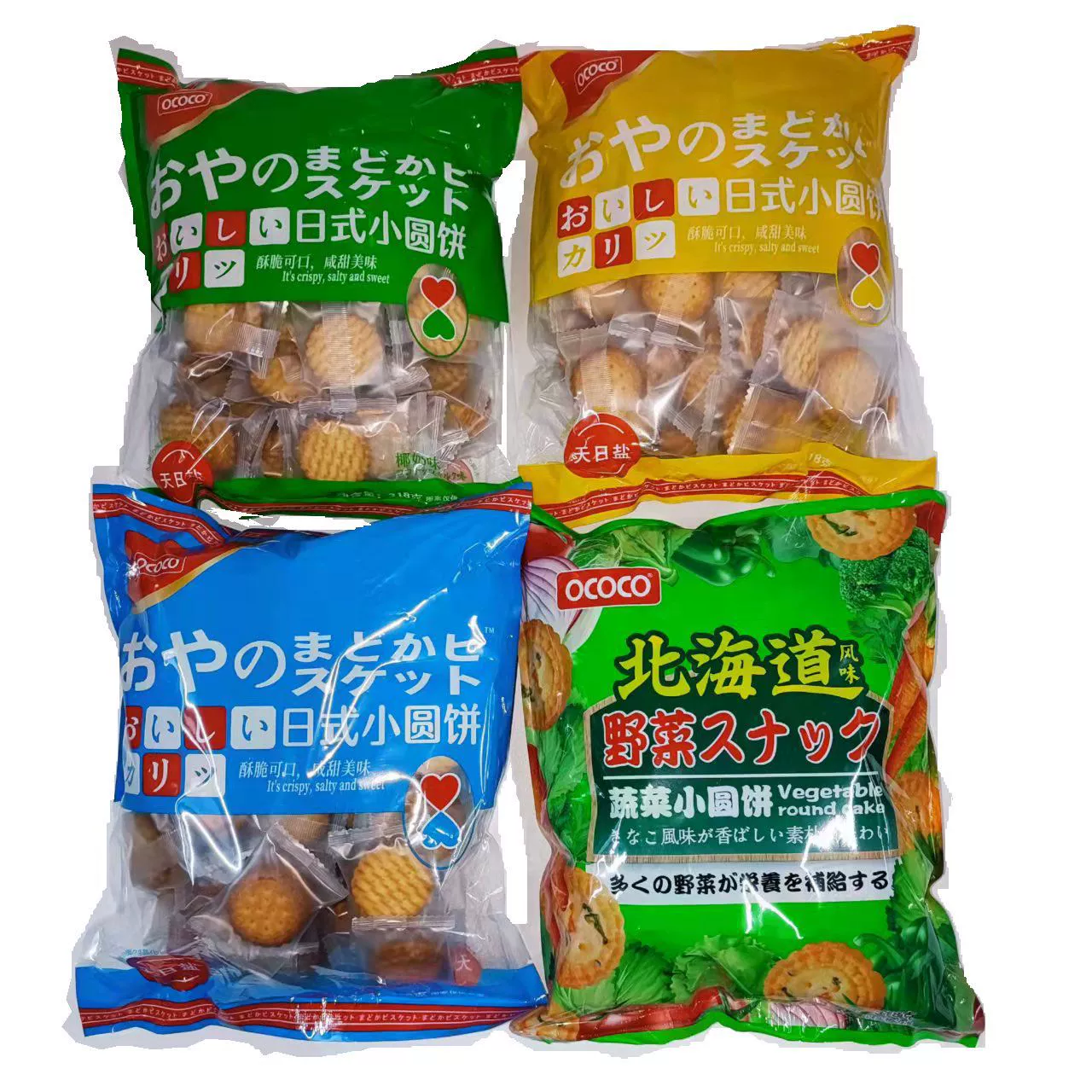 OCOCO фирменное японское маленькое круглое печенье с морской солью