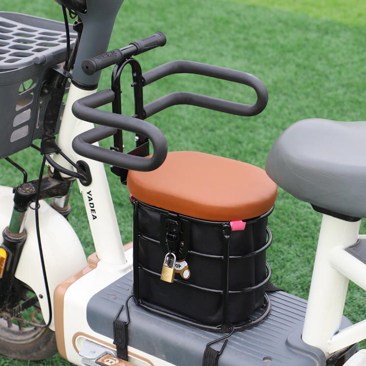 Yadi electric scooter child seat, Aima electric bike child seat, front-mounted seat for babies and toddlers, electric motorcycle baby seat
