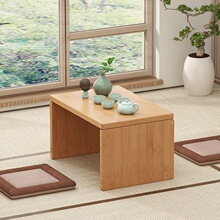 网红飘窗小桌子禅意榻榻米茶桌窗台小茶几炕桌家用实木矮桌子坐地