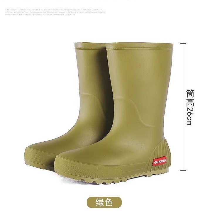 水鞋女防水防滑高筒时尚雨鞋软底胶鞋耐磨男雨靴防水雨靴中筒舒适
