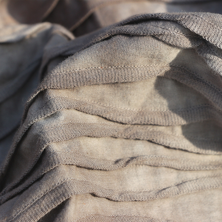 吊染提花单面布汗布服装面料手工吊染扎染提花波浪纹汗布单面布料