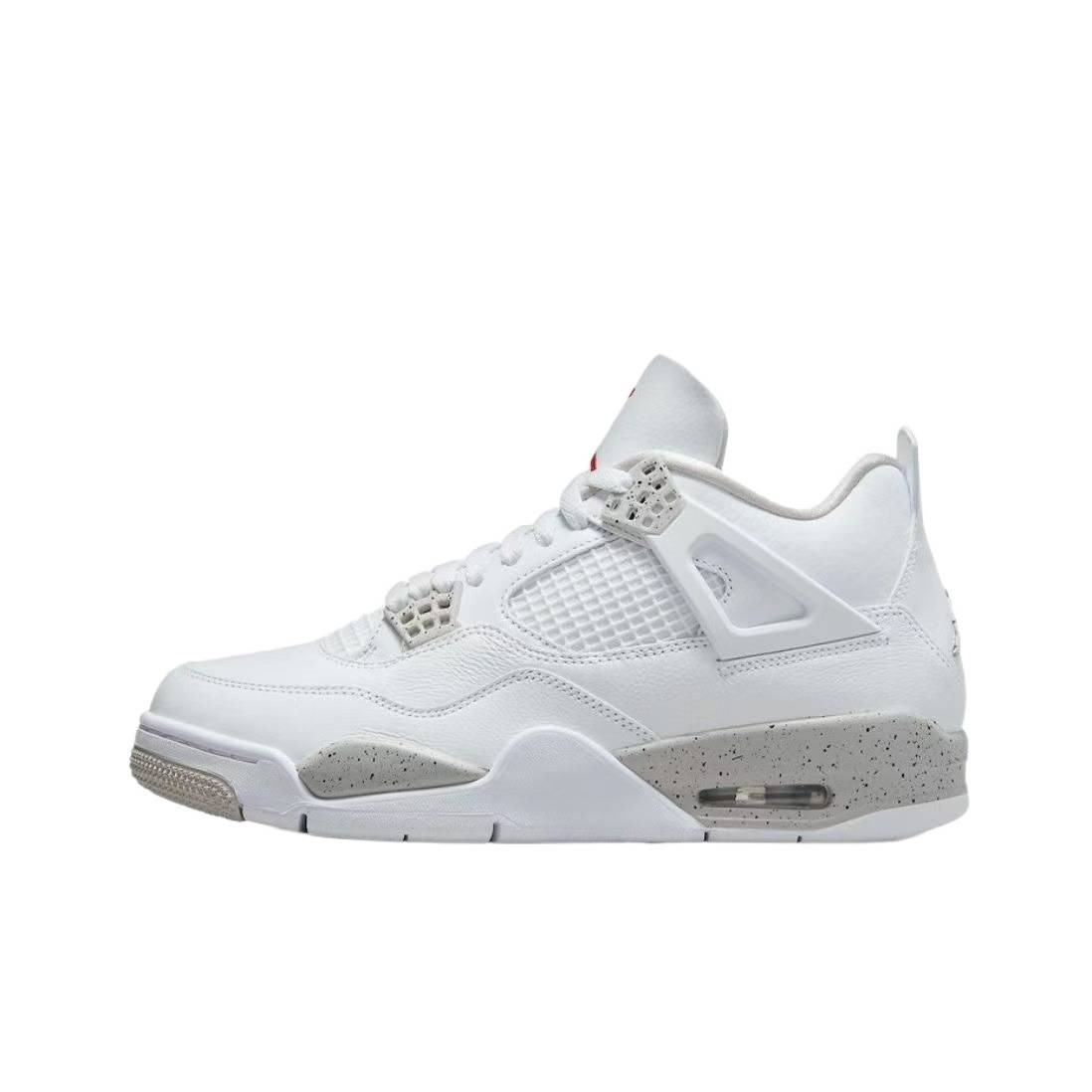 Zapatos Pitian AJ4 zapatos de baloncesto casuales de combate real estilo retro de tendencia de medianoche zapatos de cemento azul y blanco image 6