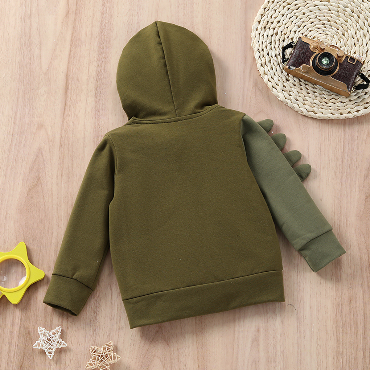 Zipper Placket Type Regular Sleeve Sleeve Type Cute Dinosaur Skull Cotton Hoodies & Knitwears