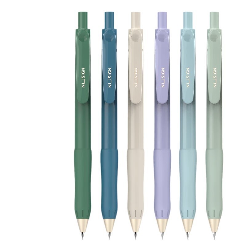 (클리어런스) 델리 뉴사이 NS576 매끈하게 미끄러지는 젤펜 0.5MM 탄두 학생 시험 준비