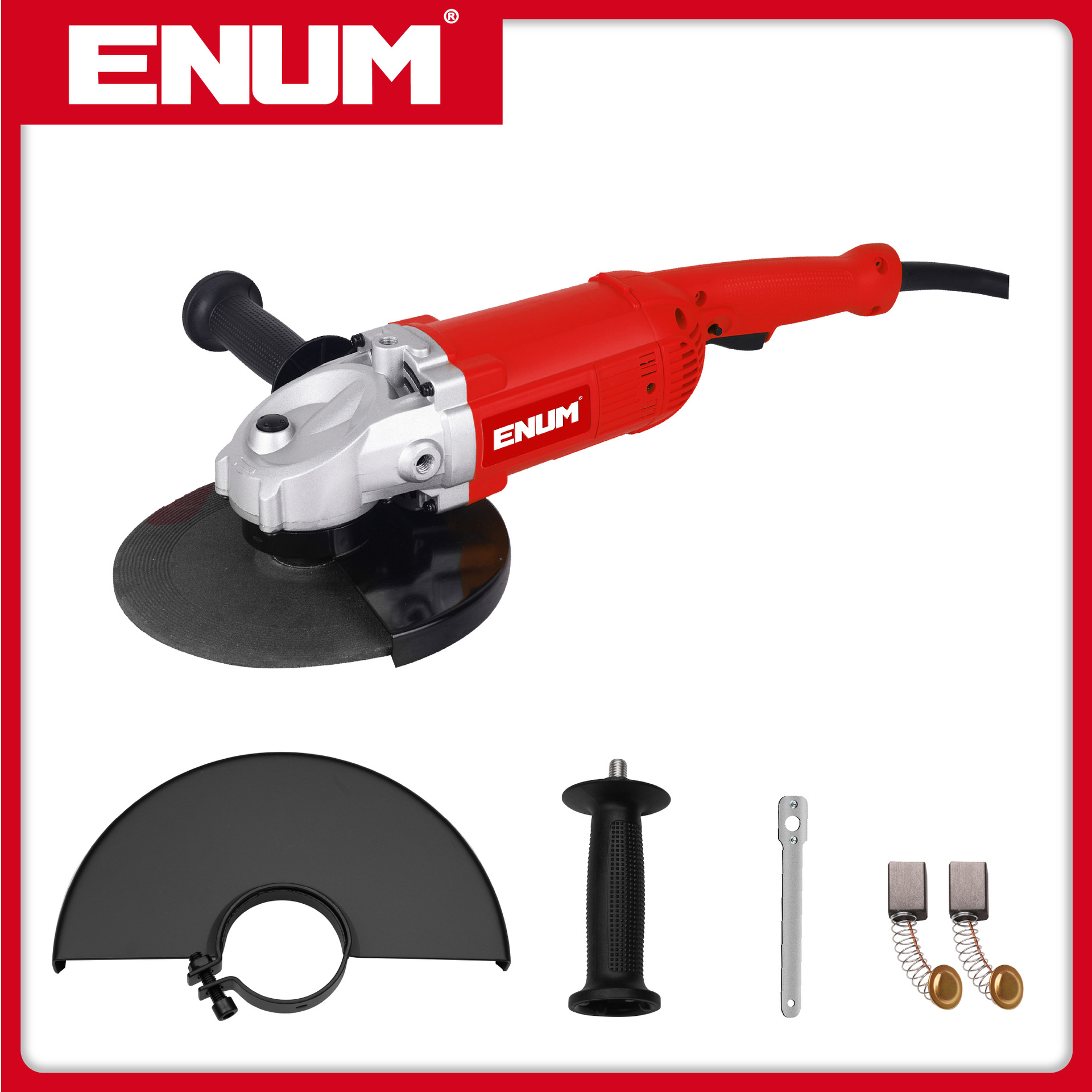 230-9 红色长柄电动角磨机 亿能品牌 专业级别