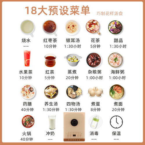 Health kettle small household multifunctional kettle office tea decocting medicine kettle gift [Wholesale]