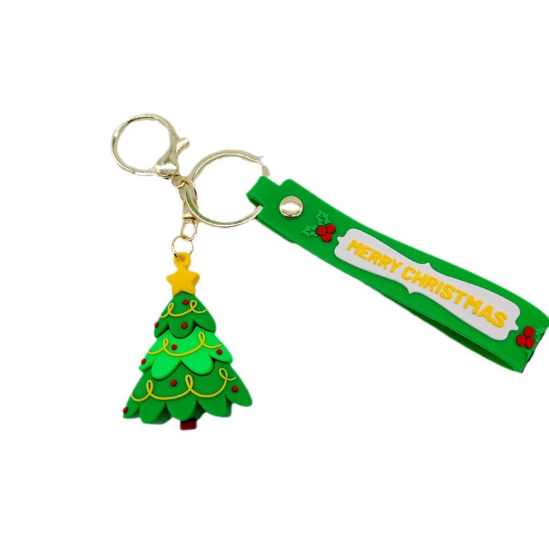 Nueva SERIE DE Navidad llavero colgante muñeco de nieve muñeca Santa Claus árbol de Navidad llavero accesorios al por mayor