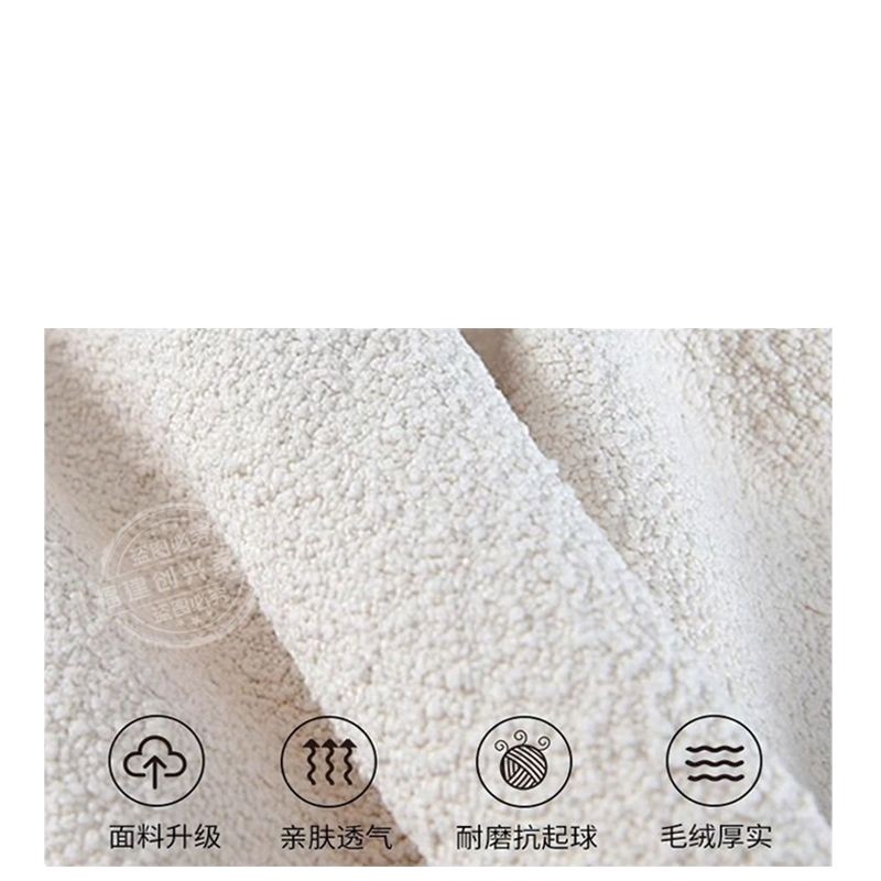 Medio Wabi-Jifeng Diseñador individual Sofá perezoso B & B Cordero Velvet Negociación Recepción Silla de ocio Una mesa y dos sillas