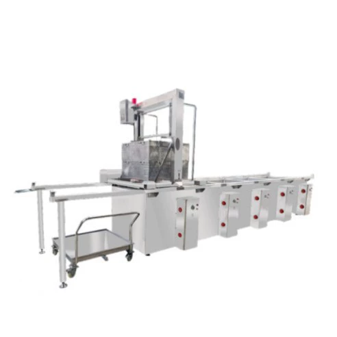 Паровой горшок для жарки куриных крылышек, линия для бланширования и зеленения овощей, большой комплект оборудования для жарки говядины