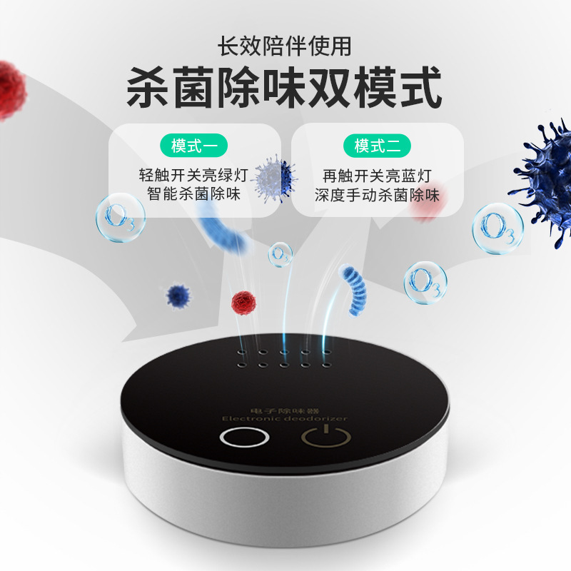 Mini refrigerator deodorizer, electronic purifier and deodorizer for refrigerators, shoe cabinets, cars, and pet houses