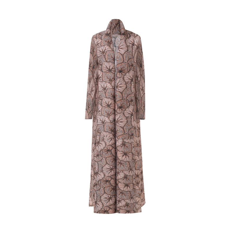 Arab Saudi Dubai Travel Robe Middle East 2024 New Women's Pleated Cardigan Dress Foreign Trade Wholesale_ecoleips.com