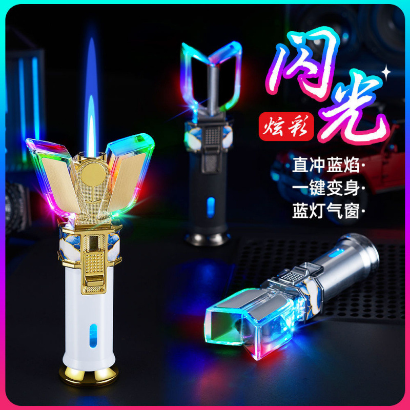 Brazo de la luz Dija transformador personalidad creativa encendedor de carga a prueba de viento para enviar amor amor encendedor en línea famoso