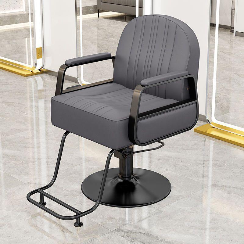 Silla de peluquería silla de salón de peluquería silla de corte de pelo silla de elevación rotativa de acero inoxidable silla de barbero image 17