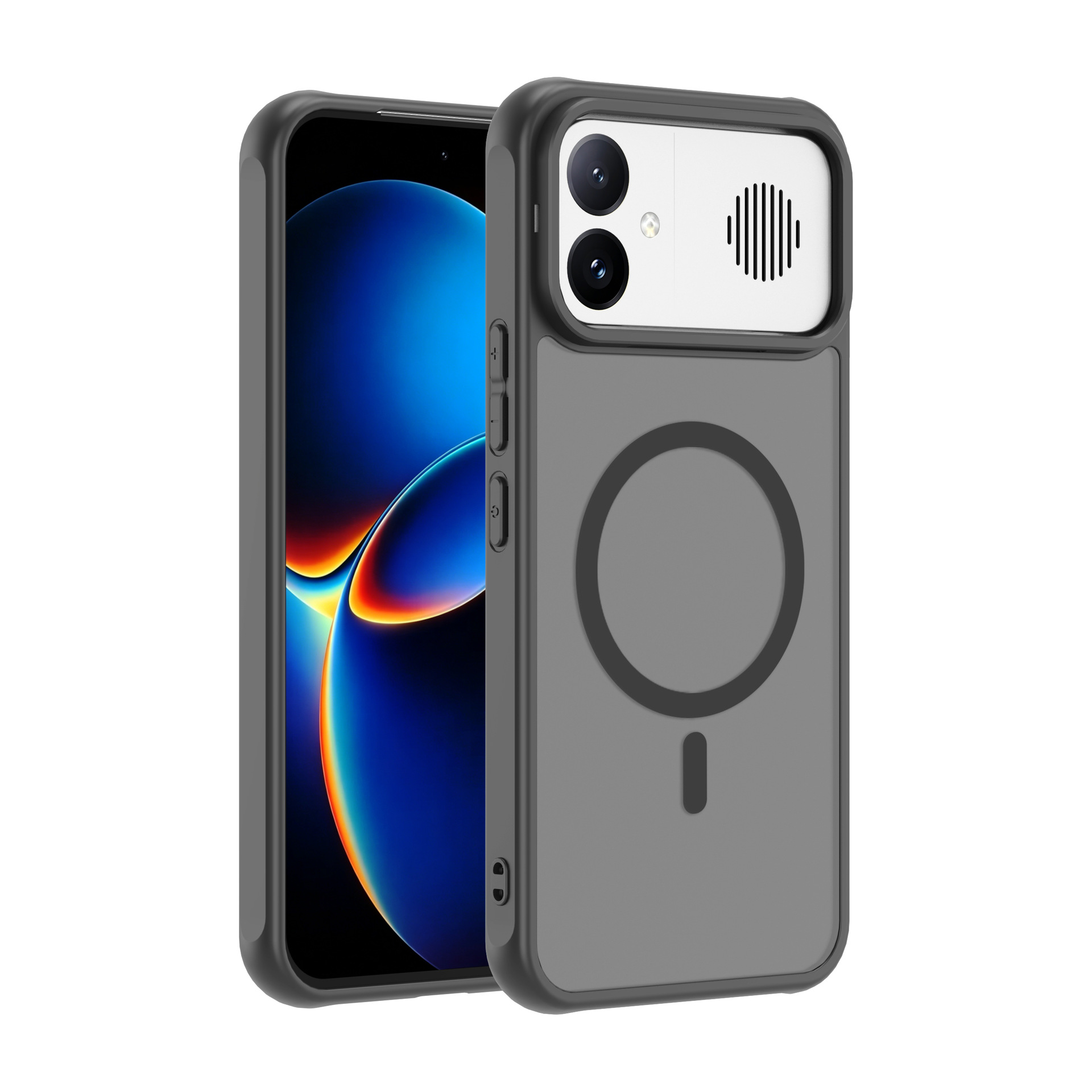 Black with magnetic suction (large lens hole)
