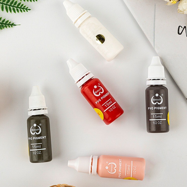 Baode Body Tattoo Practice Color Material Semi-Permanent Eyebrow Tattoo High-Density Concentrated Color Material Pigment Molecules Small Pigments and Delicate