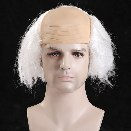 COS bald wig old man Mediterranean children adult Halloween performance wig men's bald wig headgear