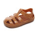 2024 summer new girls baotou sandals hollow soft bottom children's Velcro baby sandals and slippers manufacturers wholesale