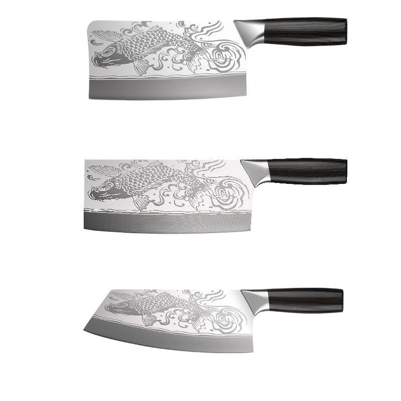 Yangjiang cuchillo afilado cuchillo de cocina cuchillo de acero completo cuchillo de cocina de dos usos cuchillo de corte de carne cortador de cocinero