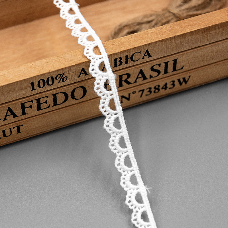 多龍ミルク糸透かし彫り水溶レース補助材料犬歯辺ロリータスカート刺繍織物生地