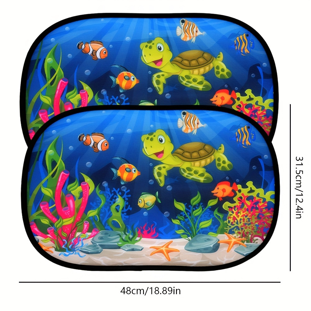 Children's Car Curtains, Sunshades, Magnetic Sunshade Curtains, Summer Baby Sun Protection and Heat Insulation Curtains, Cartoon Car Side Window Thick Sunshades