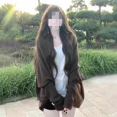 韩系慵懒风美拉德宽松针织开衫女秋季穿搭上衣蝙蝠袖气质休闲外套